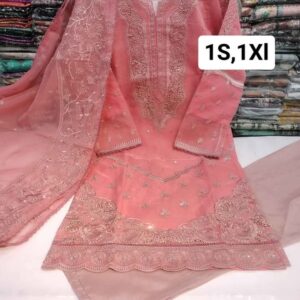 Final clearance - Latest Organza three piece ready to wear