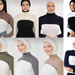 Full modest neck with sleeves- all colors