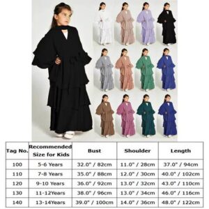 Girls abaya - white