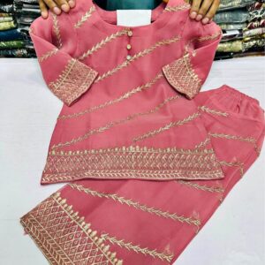 New beautiful Pakistani kids chiffon dress